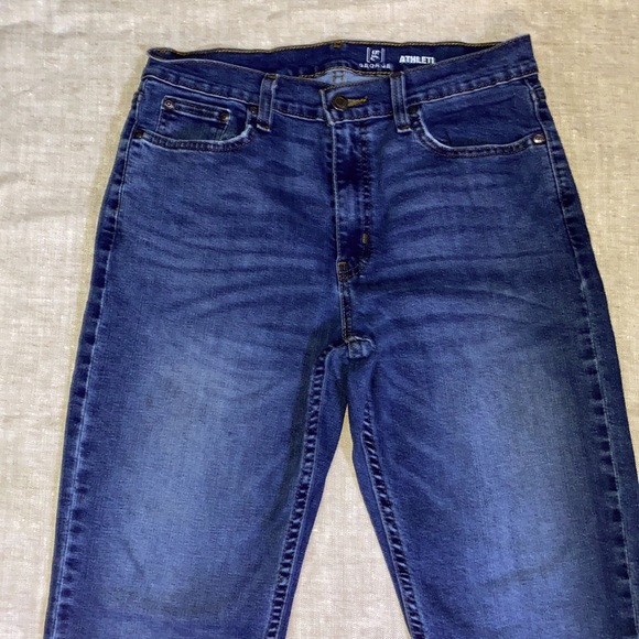 👖 Mens George Athleti Blue Denim Jeans - Picture 5 of 11
